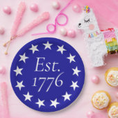 Est. 1776 Betsy Ross Flag Patriotes Geschenk Pappteller (Party)