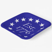 Est. 1776 Betsy Ross Flag Patriotes Geschenk Pappteller (Gewinkelt)