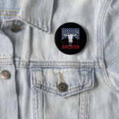 Est 1776 Kuhschädel am 4. Juli Button (Beispiel)