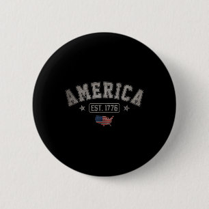 Est 1776 Patriotische US-amerikanische Flagge 4. J Button