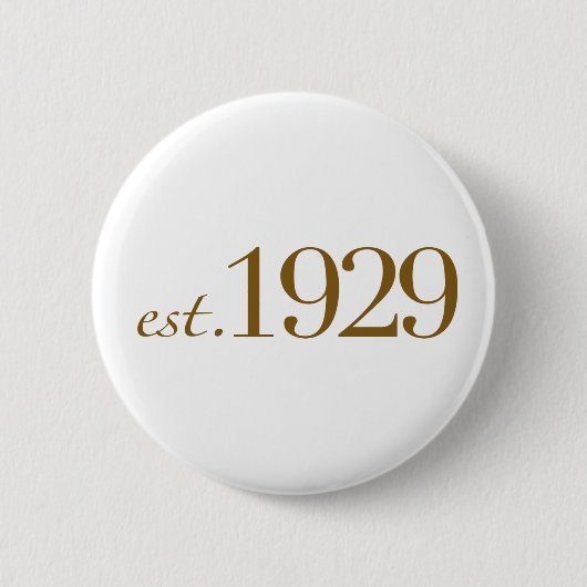 Est 1929 button (Vorderseite)