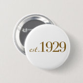Est 1929 button (Vorne & Hinten)