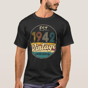 Est 1942 Vintag 1942 80 Jahre alter 80. Tag T-Shirt