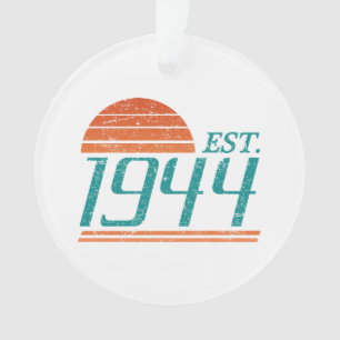 Est. 1944 Vintag 80 Jahre alt Ornament