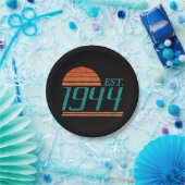 Est. 1944 Vintag 80 Jahre alt Pappteller (Party)