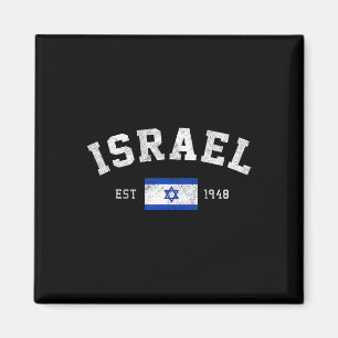 Est. 1948 Israelis Tag der Unabhängigkeit mit Flag Magnet