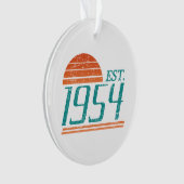 Est. 1954 Vintag 70 Jahre alt Ornament (Vorderseite)