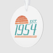 Est. 1954 Vintag 70 Jahre alt Ornament (Vorderseite)