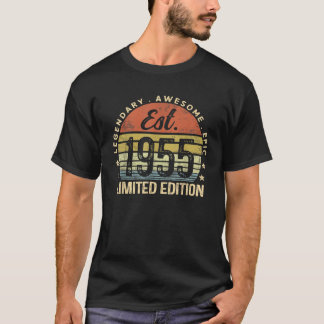 Est 1955 Limited Edition 70. Geburtstag Vintag 70 T-Shirt