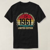 Est 1961 Limited Edition  60th Birthday Cute Vinta T-Shirt (Design vorne)