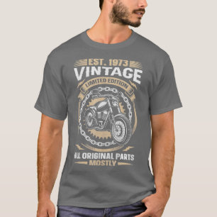 Est. 1973 Vintage-Motorrad mit allen Originalteile T-Shirt