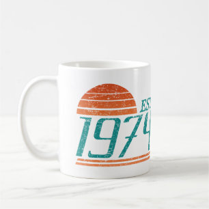 Est. 1974 Vintag 50 Jahre alt Kaffeetasse