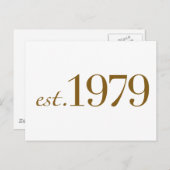 Est 1979 postkarte (Vorne/Hinten)