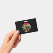 EST 1981 August Vintag 40. Geburtstag Ausweis (Handheld)