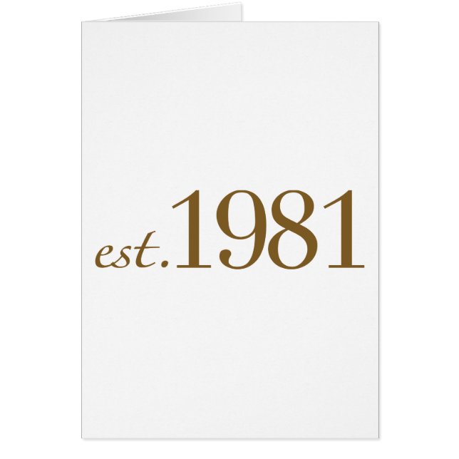 Est 1981 (Geburts-Jahr) (Vorne)