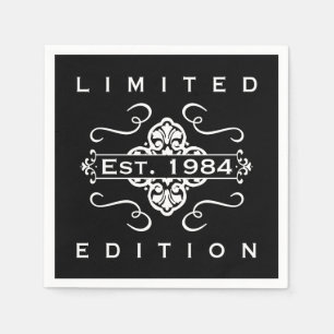 Est. 1984 40. Geburtstag Serviette