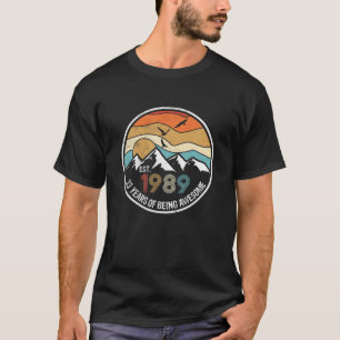 Est 1989 33 Jahre Phantastisch Vintag 33. T-Shirt