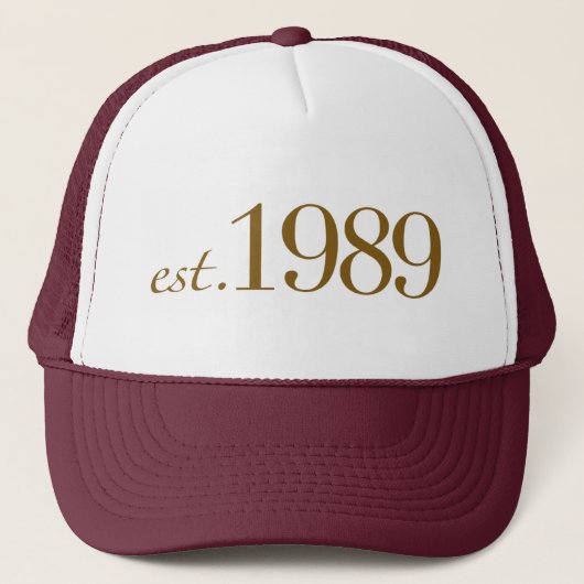 Est 1989 truckerkappe (Vorderseite)