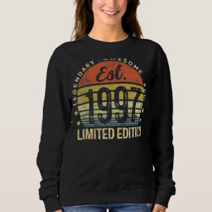 Est 1997 25. Geburtstag 25. Sweatshirt