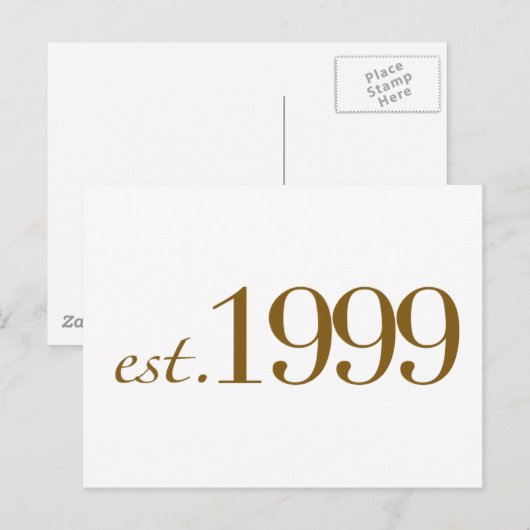 Est 1999 postkarte (Vorne/Hinten)