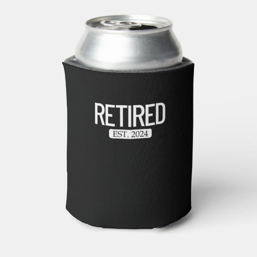 Est erschöpft. 2024 Arbeitsruhestandsruhe Dosenkühler (Kanne Rückseite)