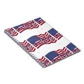 Est. Flag 1776 USA Notizblock (Rechte Seite)