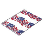 Est. Flag 1776 USA Notizblock (Linke Seite)