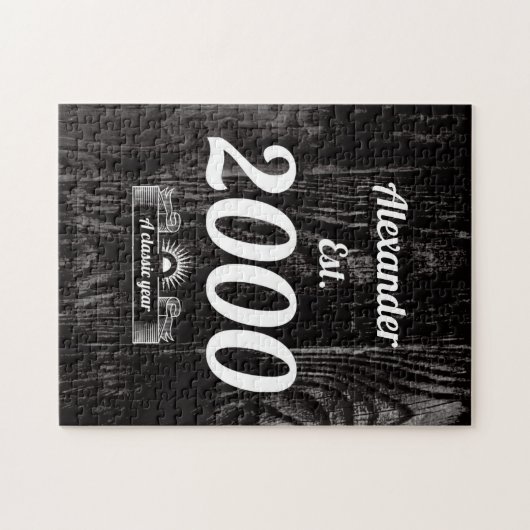 Est. im Jahr 2000 Personalisieren Jigsaw Puzzle (Horizontal)