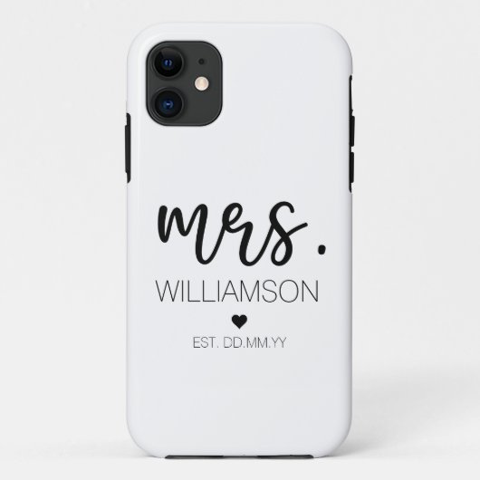 Est Individuelle Name Wedding New Couple Gift  Case-Mate iPhone Hülle (Rückseite)