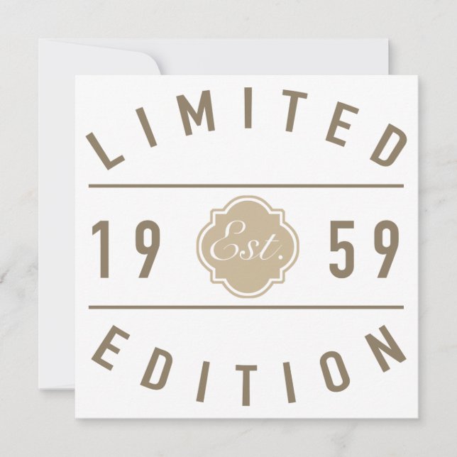 Est. Limited Edition 1959 (Vorderseite)