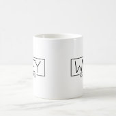 Est. Matching Couple Verheiratet 2025 Wifey Kaffeetasse (Mittel)