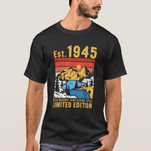Est Vintag 1945 Limited Edition 80. Geburtstag 80 T-Shirt