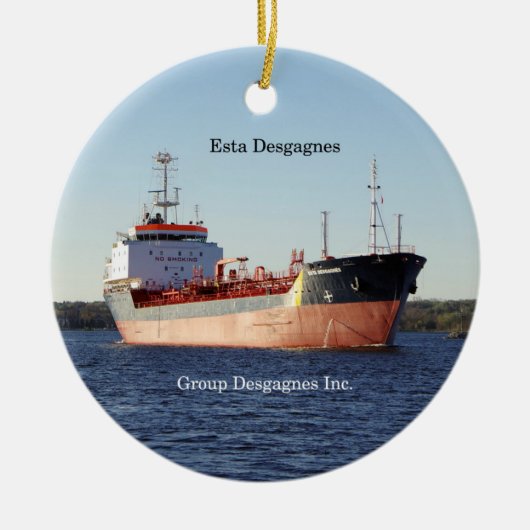 Esta Desgagnes Keramikornament (Vorne)