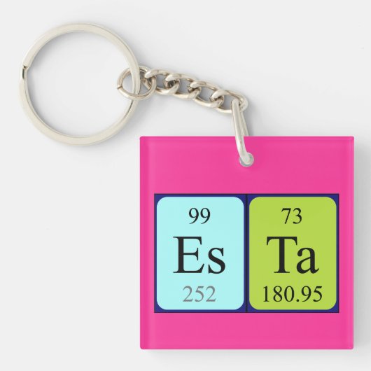 Esta Periodenschlüsselring Schlüsselanhänger (Vorderseite)