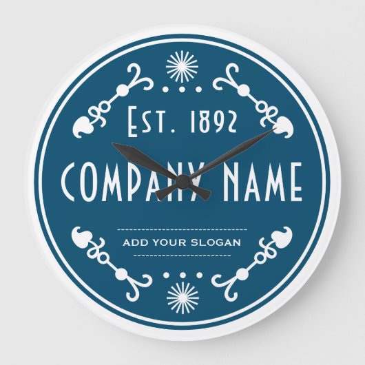 Established Business Name, Decorative Große Wanduhr (Vorderseite)