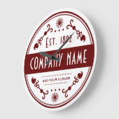 Established Business Name, Decorative Große Wanduhr (Winkel)