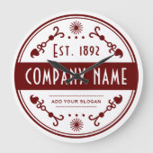 Established Business Name, Decorative Große Wanduhr (Vorderseite)