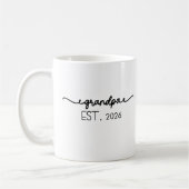 Established Neuer Opa Est Datum Typography Kaffeetasse (Links)