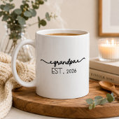 Established Neuer Opa Est Datum Typography Kaffeetasse