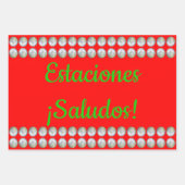 Estaciones ¡Saludos! Papel Tres Pack Geschenkpapier Set (Vorderseite)