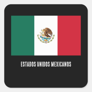 Estados Unidos Mexicanos Quadratischer Aufkleber
