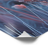 Estambul: Arte de Línea con coordenadas. Poster (Ecke)