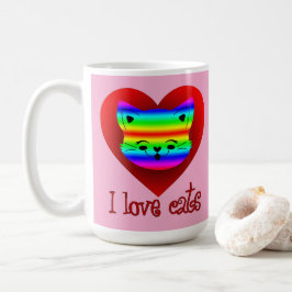 Estampa Animal - I Love Cats - Caneca Kaffeetasse