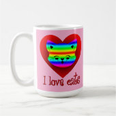 Estampa Animal - I Love Cats - Caneca Kaffeetasse (Links)