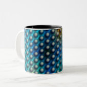 Estampa azul com esferas ou bolinhas zweifarbige tasse (Vorderseite Links)