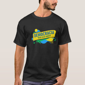 Estampa brasil democracia T-Shirt