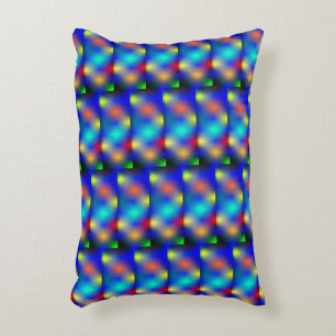 Estampa colorida, 'escama quadrada'. dekokissen