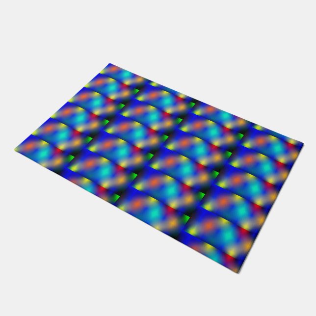 Estampa colorida, 'escama quadrada'. fußmatte (Schrägansicht)