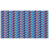 Estampa colorida, 'escama quadrada'. tischdecke (Vorderseite (Horizontal))