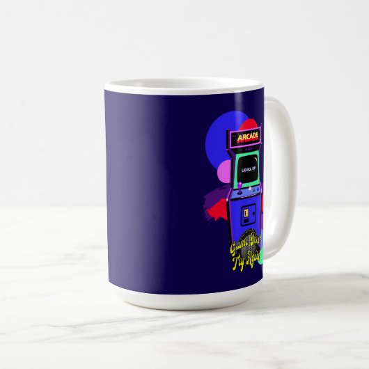 Estampa Game - Retro Arcade Game - Caneca Kaffeetasse (VorderseiteRechts)